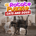 Puzzle cu rotire – Pisici și câini